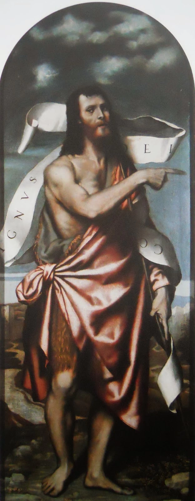 48-Bonvicini Alessandro-Moretto-San Giovanni Battista, 1535 ca-Pinacoteca del Castello Sforzesco